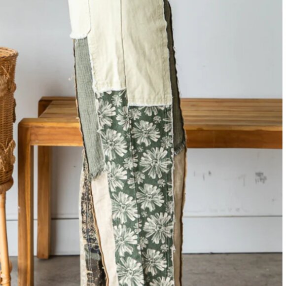 OHPG Oli&Hali MINERAL WASHED PATCHWORK TWILL PANTS - Picture 4 of 5